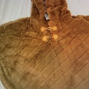 Cozy Brown Kids Cape